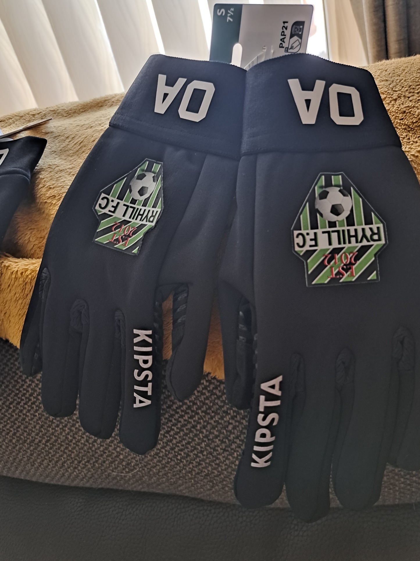 Kids' Football Gloves - Black