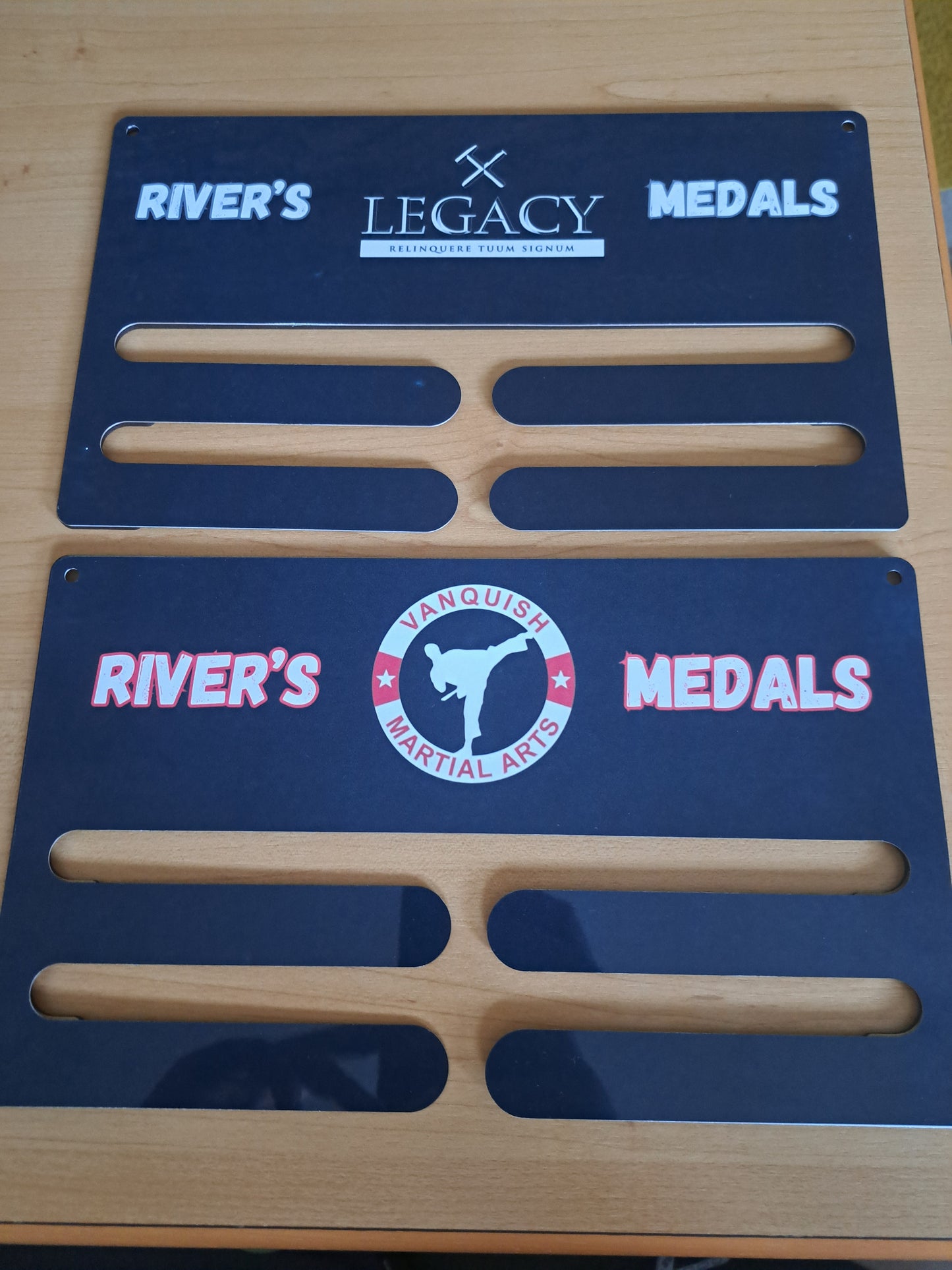 Double medal holder