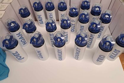 750ml personalised flip lid water bottle