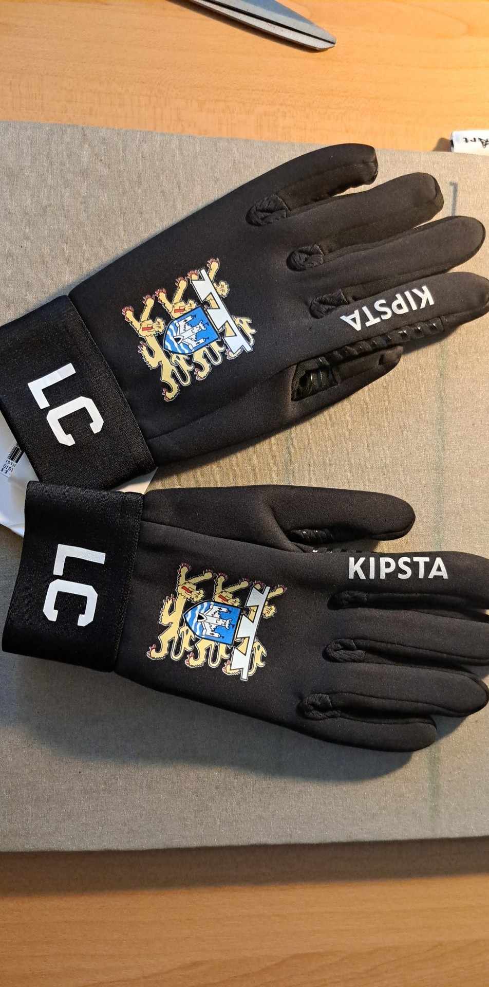 Kids' Football Gloves - Black