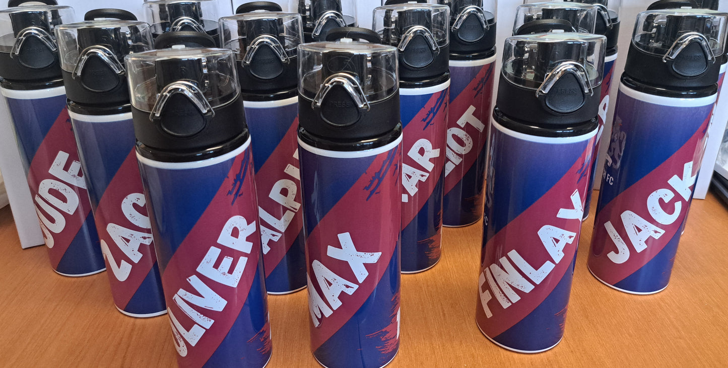 750ml personalised flip lid water bottle