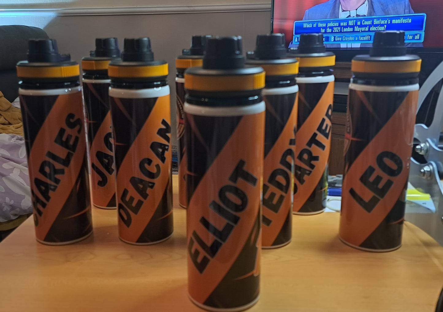 850ml personalised water bottle