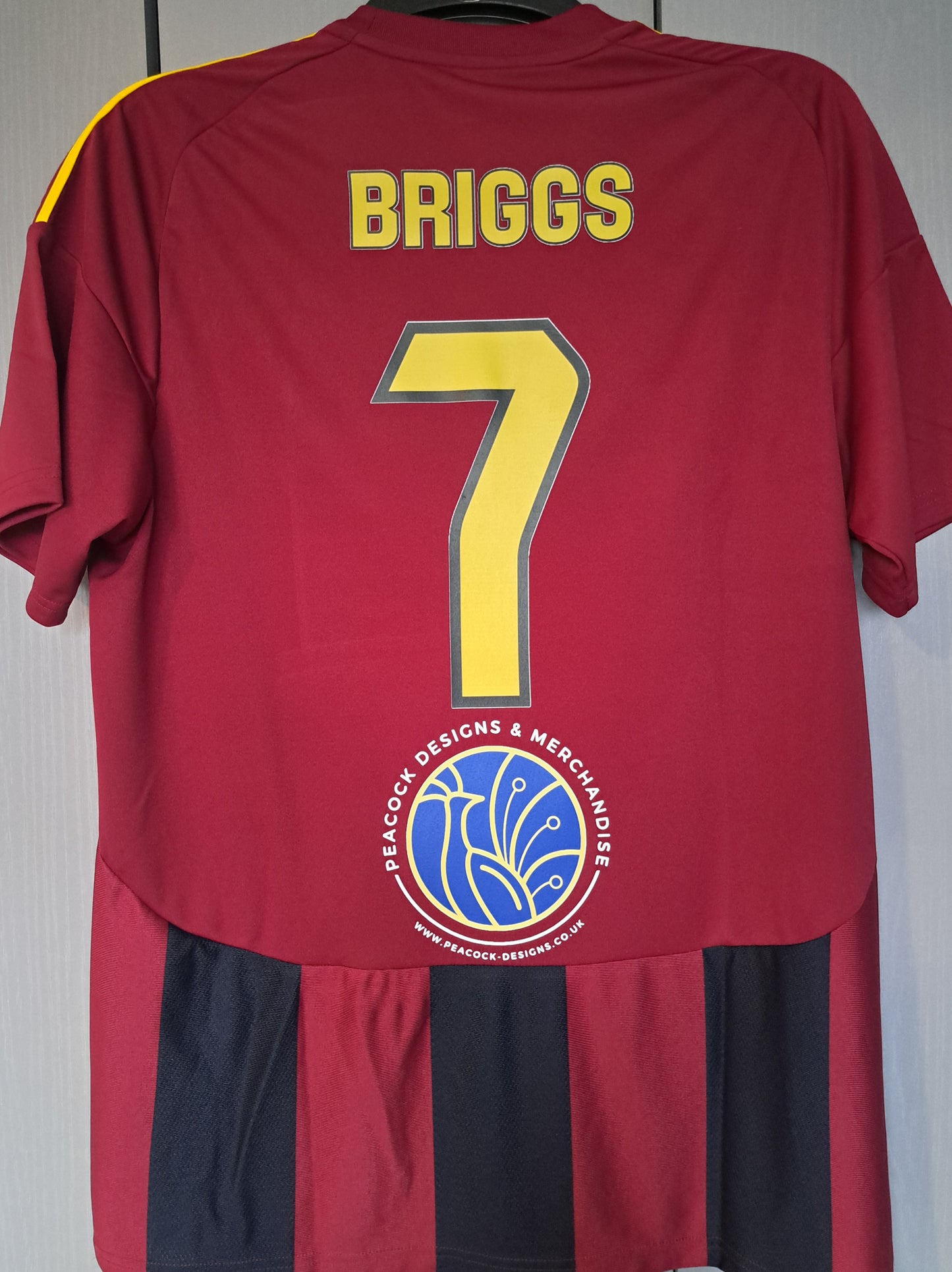 Badge, sponsor and number