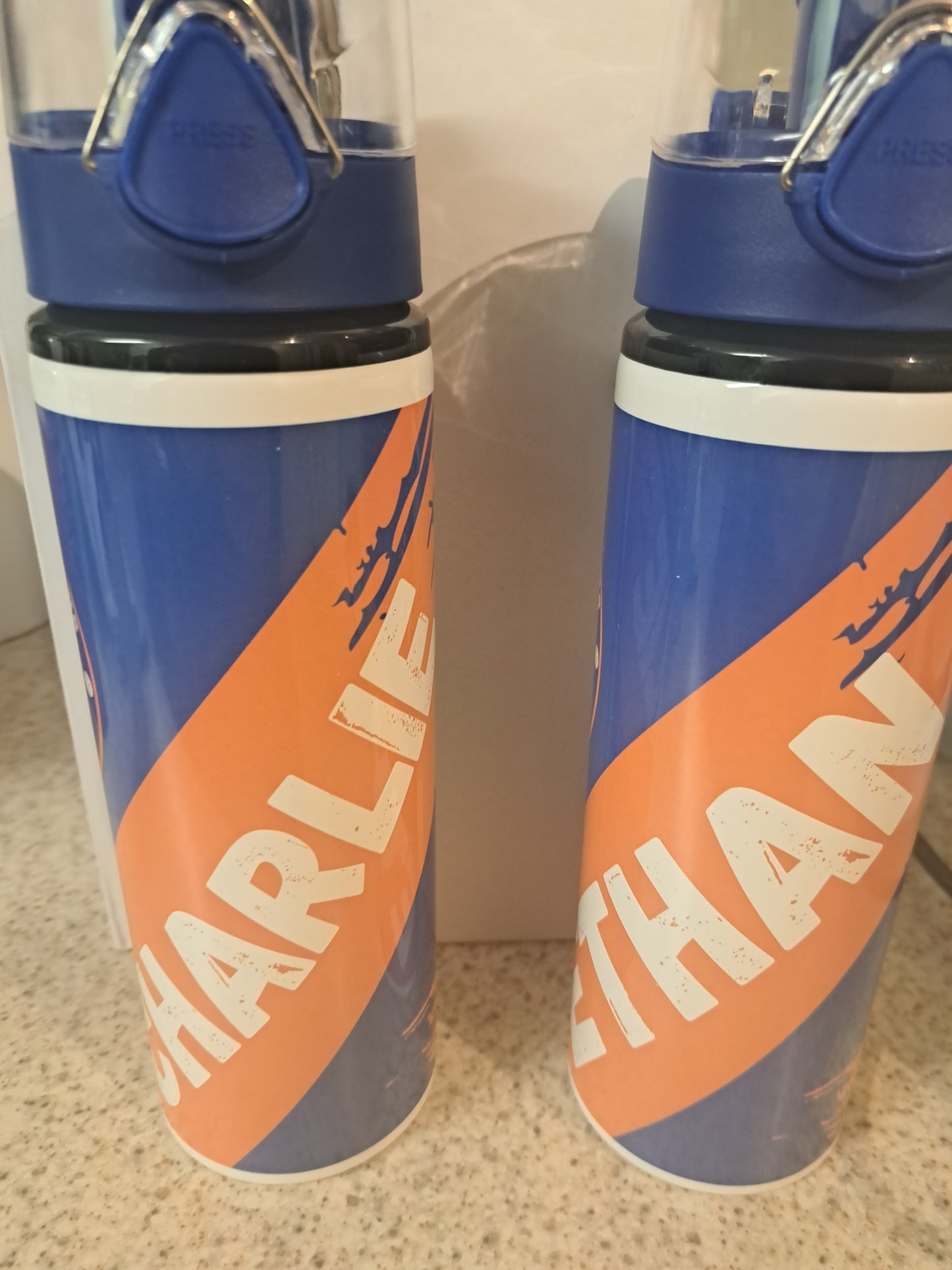 750ml personalised flip lid water bottle