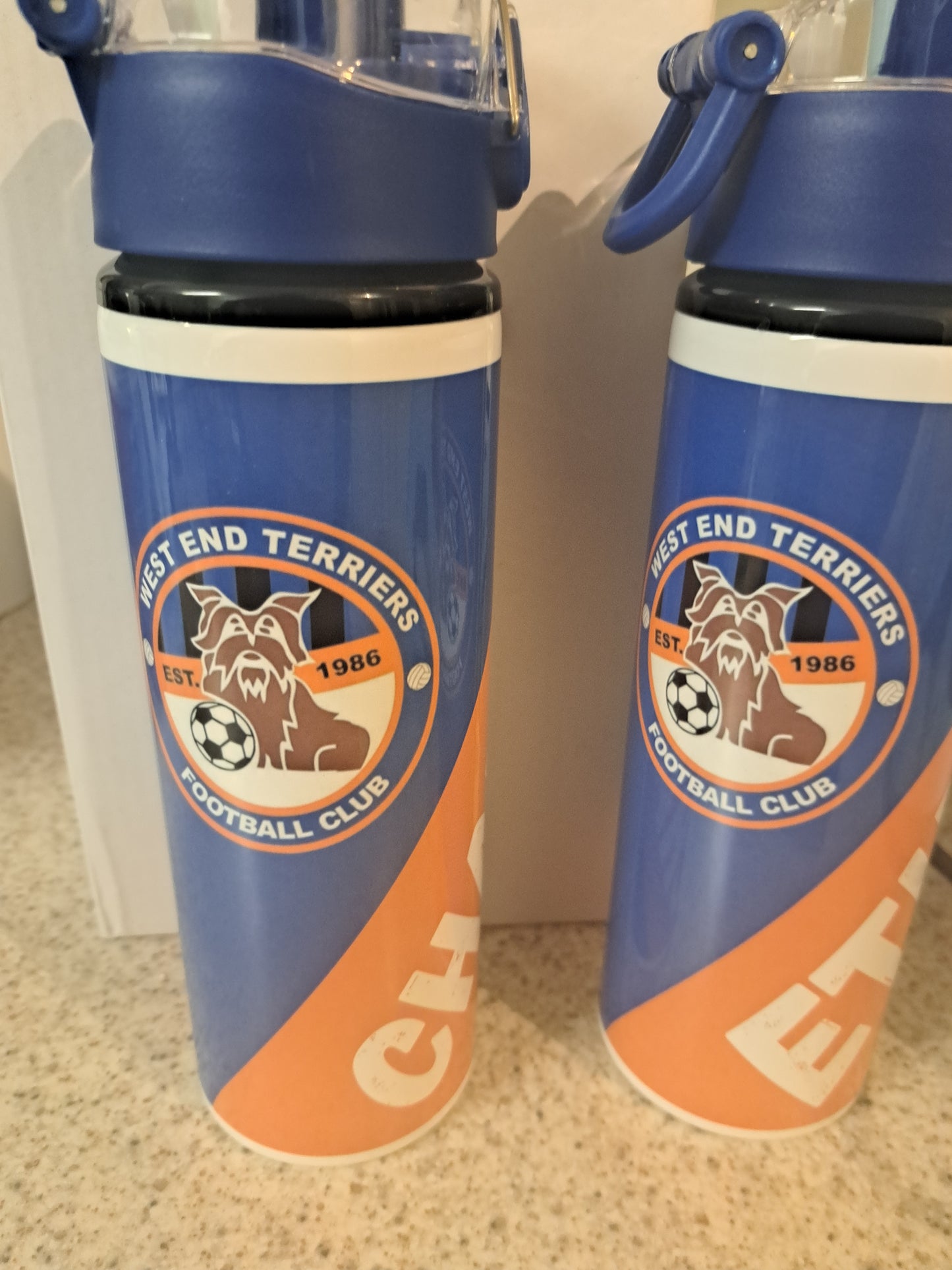 750ml personalised flip lid water bottle