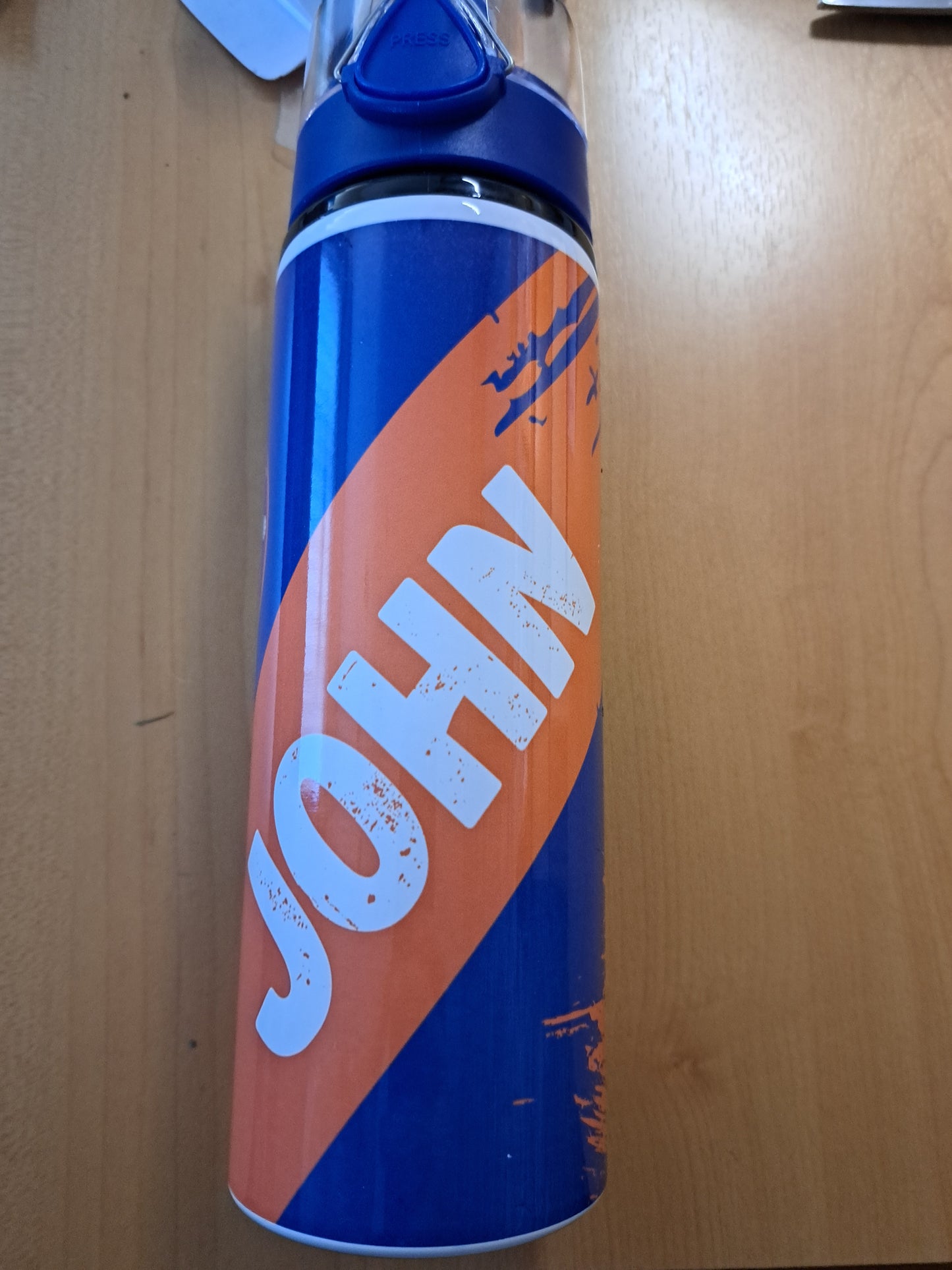 750ml personalised flip lid water bottle