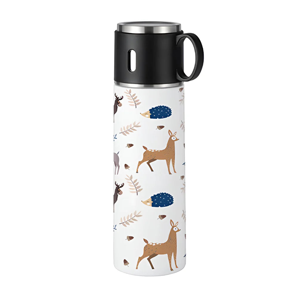 500ml double walled flask with cup